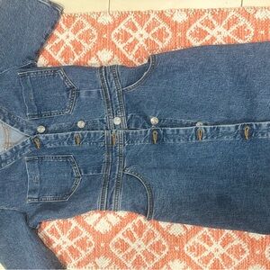 Zara Blue Mini Dress with Classic Denim Look